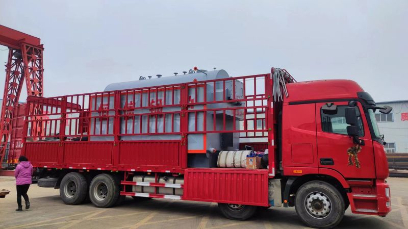 卧式手烧2吨生物质蒸汽锅炉装车发往湖南湘潭
