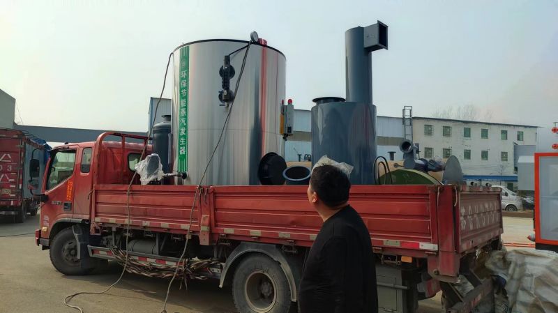 1台2吨生物质蒸汽发生器发往江苏杭州
